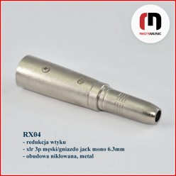 Reds Music  RX04 Adapter XLR M / Jack F mono 6.3mm